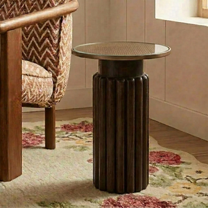 Modern <b>Solid</b> <b>Wood</b> Multi-functional Convertible Extendable Nightstand Bedside With Iron <b>Top</b> And Glass For Home Decor - Product Image 5