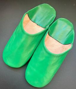 Pantoufles marocaines artisanales pour femmes – Babouches en cuir véritable – Couleurs pastel confortables et élégantes - Product Image 3