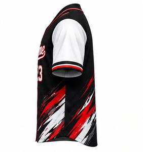 Maillot de baseball personnalisé en gros, en polyester doux, respirant, à manches courtes, séchage rapide, uniforme sportif, broderie, sublimation, pour équipe - Product Image 5