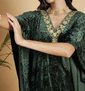 Fashionable Kaftan Abaya Handmade Moroccan Arabian kaftan Dress Long Sleeve Polyester Regular Fit Casual Evening Party Flared - Product Image 4