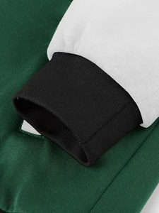 Customized High Quality 100% Cotton Custom High Quality Contrast Stitch Baseball Jersey Fashion Embroidery Preppy Fall <b>Jacket</b> - Product Image 4