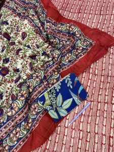 Handmade Block Print Cotton Kantha <b>Quilt</b> Indian Rajai Duvet Blanket Bohemian Style All-Season Home Decor - Product Image 3