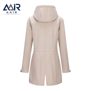 Veste d'hiver à capuche en duvet pour femme, veste softshell pour les voyages en plein air - Product Image 2