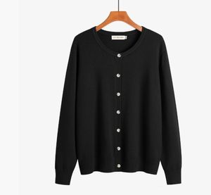 Custom Oem Women Crewneck Button Down Cardigan <b>Sweater</b> With Pockets Winter Casual Long Sleeve Multi Colors Knitted Jumper Coat - Product Image 5