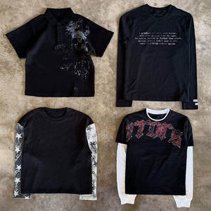 เสื้อยืดผู้ชาย OEM สไตล์วินเทจ สตรีทแวร์ ผ้าคอตตอนหนานุ่ม ทรงบ็อกซี่ พิมพ์โลโก้ตามสั่ง เสื้อยืดแขนยาวลายกราฟิกสำหรับผู้ชาย - Product Image 4
