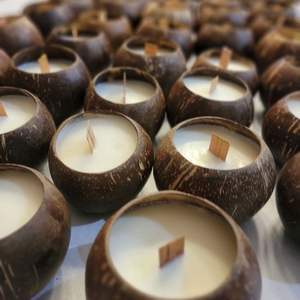 Vela de Coco de Alta Calidad 2026, Cera de Soya de Combustión Limpia en Recipiente de Coco, para Decoración del Hogar y Relajación, Aroma Duradero, Artesanía Premium - Product Image 2