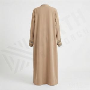 2025 OEM Kimono Outwear Abaya High Stretch Soft Thicker Polyester Fabric Muslim Women V Neck Long Sleeve Party Ramadan Wedding - Product Image 2