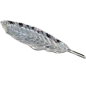 Bandeja Decorativa de Hoja Plateada para Aperitivos, Bandejas para Servir Comida, Artesanía, Decoración de Mesa, Bandeja Metálica para Exhibir Frutas y Plato, Precio Económico - Product Image 1