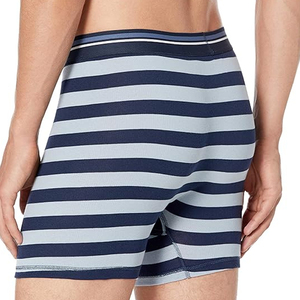 Boxers pour hommes en Spandex/Polyester respirant, imprimé, effet amincissant, pour l'entraînement, avec poche de maintien, sensation naturelle, design tendance - Product Image 2