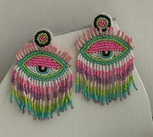 ต่างหูโอปอลปักลูกปัด ต่างหูหลายเม็ดแบบสั่งทำ ต่างหูสำหรับผู้หญิงสำหรับงานเทศกาลและงานปาร์ตี้ ราคาดีที่สุด ต่างหูลูกปัด - Product Image 5