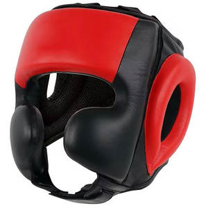 อุปกรณ์ป้องกันศีรษะสำหรับศิลปะการต่อสู้ ทำจากหนังคุณภาพสูง น้ำหนักเบา พร้อมแผ่นรองนุ่มสบายสำหรับการฝึกซ้อมประจำวัน - Product Image 1