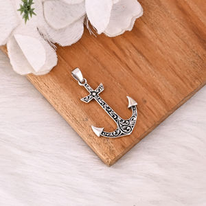 Charms Heart Anchor 925 Sterling Silver Pendants Antique Jewelry Making DIY Handmade <b>Craft</b> Unique Gift For Her - Product Image 3