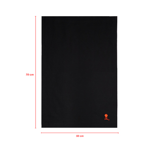 Black Cotton <b>Kitchen</b> <b>Towel</b> Solid Color With Embroidery logo Rectangle <b>Kitchen</b> <b>Towel</b> Eco Friendly Machine Washable - Product Image 5