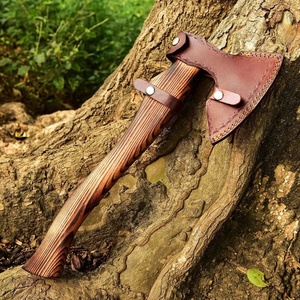 Hacha Vikinga Forjada a Mano, Hacha de Batalla de Acero de Damasco, Hacha Nórdica Hecha a Mano para Acampar, Cazar, Supervivencia al Aire Libre - Product Image 5