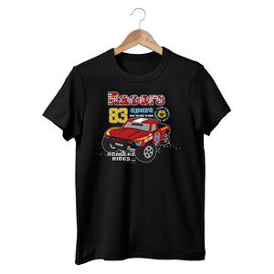 เสื้อยืดพิมพ์ลายการ์ตูนรถยนต์ HMR – เสื้อยืดแบบเรียบพิมพ์โลโก้ตามสั่งจำนวนมากจากโรงงานสำหรับโฆษณา โปรโมชั่น และแฟชั่นลำลอง - Product Image 1