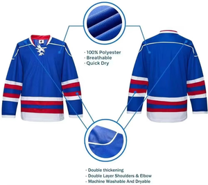 Diseña Tu Propio Logotipo en Camisetas de Hockey sobre Hielo, Camisetas de Hockey sobre Hielo de Alta Calidad al por Mayor, la Mejor Calidad en Venta - Product Image 3