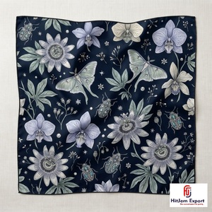 Custom Square Scarves Premium Lightweight Fabric Fashion Accessories OEM Manufacturer Ireland Custom Fabric Products Bulk Supply - Product Image 2
