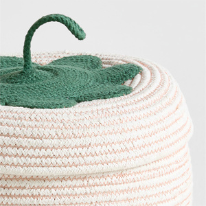 Handmade Woven Cotton Apple And Strawberry <b>Gift</b> <b>Box</b> Ramadan <b>Eid</b> Decoration Handmade Fruit Design Basket - Product Image 6