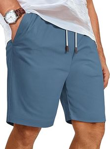 Men's Premium Woven Solid <b>Mid</b> Waist Moisture-Wicking Chino Shorts Casual Summer Wear Stretch Smart Custom Logo Front Button - Product Image 6