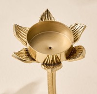 Support de bougie double en laiton doré moderne en forme de branche d'arbre, écologique, sans plomb, durable, fait main, pour Noël et la maison