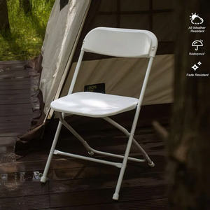 Chaise pliante moderne en acier inoxydable – Siège extérieur durable pour jardin, plage et espaces publics - Product Image 4