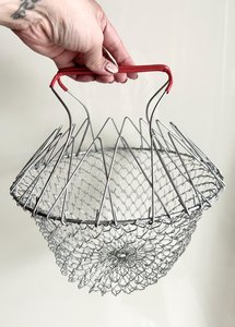 Portable Metal Egg <b>Basket</b> with Handle, Farm Fresh Egg <b>Storage</b> Solution - Product Image 5