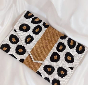 Premium Quality Polyester Bridal Needlework <b>Beaded</b> Clutch Bag <b>Large</b> Eco-Friendly Personalised Indian Fashion Style - Product Image 1