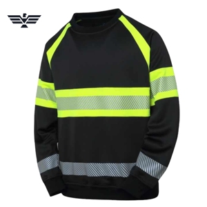Sudadera de Seguridad Reflectante de Alta Visibilidad Personalizada, Antibacteriana, de Algodón, para Hombre, Ropa de Trabajo Industrial - Product Image 3