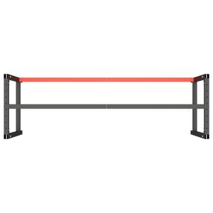 Panca da lavoro in metallo nero opaco 70.9x22.4x31.1 pollici modello D0100HX4ZXP - Product Image 6