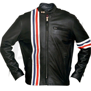 Chaqueta de Cuero para Hombre con Logotipo Personalizado, Chaqueta de Motero de Invierno de Primera Calidad, Abrigo de Cuero de Invierno al por Mayor, Proveedor Mayorista - Product Image 6