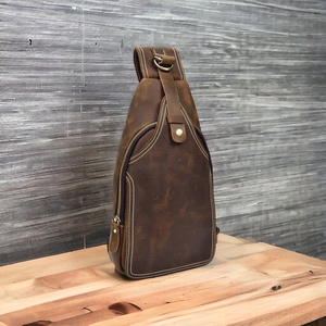 Bolso de Pecho Marrón Oscuro para Hombre, Moderno y Multifuncional, con Correa Cruzada para Viajes - Product Image 2