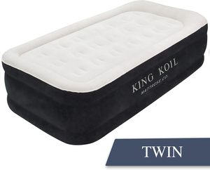 Twin Air Mattress with Built-in <b>High</b>-Speed Pump, Pillow <b>Top</b> Inflatable <b>Bed</b> - Product Image 3