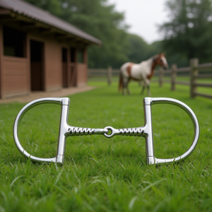 บิตม้าแบบ Dee Ring Twisted Snaffle ทำจากสแตนเลส สำหรับฝึกซ้อมและการแสดงโชว์ บิตแบบ D Ring - Product Image 3