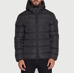 <b>Top</b> Selling Fabric Fashionable High Neck Smooth Zip-upHighly DemandedMen's Hooded Puffer Jacket Plain <b>Bubble</b> Anti-wrinkle - Product Image 6