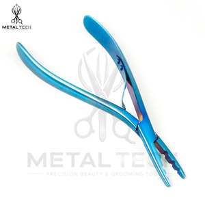 Alicates al por mayor de acero inoxidable anodizado azul para quitar extensiones de cabello, abridor de microanillos de múltiples orificios, herramienta de alicates para romper enlaces - Product Image 2