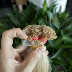 12A Super Double Dessiné Vierge Européenne Extensions de Cheveux Pointe Plate Fumi Style Paquets de Cheveux Humains Bruts Du Vietnam Temple - Product Image 2