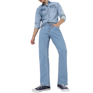 Jeans de Mezclilla Rectos para Hombre, Corte Clásico Elástico, Transpirables, Impresión 3D, para Toda Temporada, OEM, ODM, Venta al por Mayor - Product Image 3