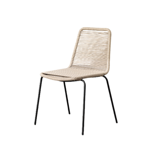 Chaises en rotin avec structure en métal de qualité supérieure, chaises de salle à manger, chaises de restaurant au design minimaliste moderne, meubles de salle à manger - Product Image 1