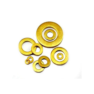 Rondelles plates en laiton massif sur mesure avec finition brute pour l'étanchéité et le support de fixation industriels - Product Image 4