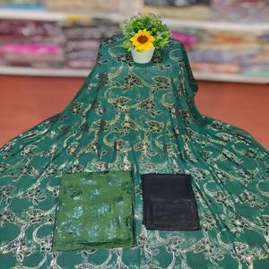 Tela de Chifón Jacquard Clásica Fransawi, Transpirable, Ecológica, con Estampado Floral, Vestido de Novia Ligero para Niñas - Product Image 1