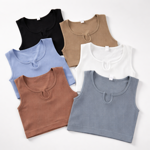 เสื้อกล้ามขายส่งสำหรับฤดูร้อน ระบายอากาศได้ดี ทรงปกติเข้ารูป ผ้าเนื้อดี เป็นมิตรกับสิ่งแวดล้อม แห้งเร็ว สไตล์ลำลอง เสื้อกล้ามผู้หญิง - Product Image 2