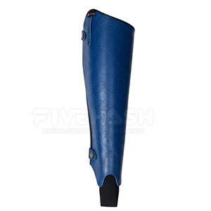 Protège-jambes en cuir de qualité pour chevaux, avec sangle réglable, pour l'entraînement équestre en extérieur - Product Image 3