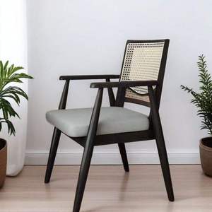 High Back Farmhouse Solid Wood <b>Dining</b> Chairs and <b>Armchairs</b> for Coffee Shops Restaurants Hotels Villas - Product Image 4
