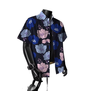 Men Tropical Hawaiian Beach <b>Shirt</b> Custom Design Short Sleeve <b>Button</b> Up Summer Vacation <b>Shirt</b> OEM ODM Wholesale Supplier - Product Image 1