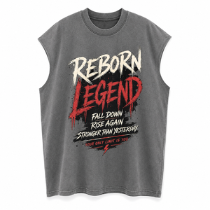 Wholesale Premium Quality Sleeveless <b>Tank</b> <b>Top</b> Neck <b>Black</b> Grey Casual Style Custom Branding Printed Acid Wash <b>Tank</b> <b>Tops</b> - Product Image 3