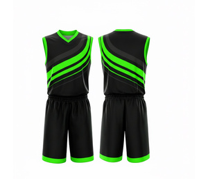 Conjunto de Uniforme de Baloncesto de Diseño Personalizado, Sublimación Completa, Tela Transpirable para Camiseta y Pantalones Cortos para Hombre y Mujer - Product Image 3