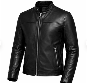 High Quality OEM ODM Unisex Genuine Cowhide <b>Leather</b> Winter <b>Jacket</b> Stand Front Customization Wholesale Available All Sizes - Product Image 2