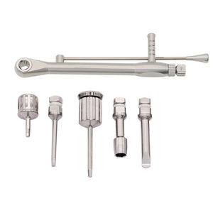 Dental Implant Torque Wrench Ratchet Driver Stainless Steel Professional Surgical Instrument Silver Manual <b>Grip</b> Shuja Surgico - Product Image 4