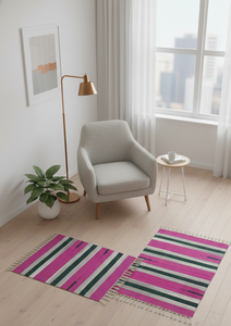 Wholesale Beautiful Cotton Handloom Cutshuttle <b>Rug</b> / Runner Assorted Designs & Assorted Colors Travel <b>Camping</b> Home - Product Image 2