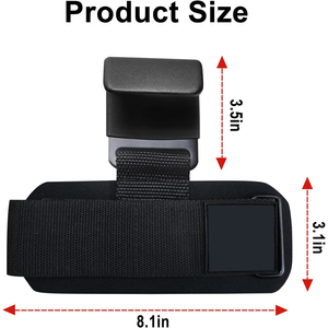 Professional Heavy Duty <b>Plastic</b> Weight Lifting <b>Hooks</b> With Padded Wrist Wraps For Gym Deadlift Powerlifting Training - Product Image 2